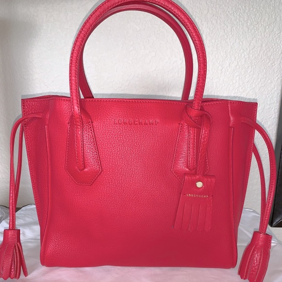 Longchamp Bags New Longchamp Leather Tote With Zipper Closure